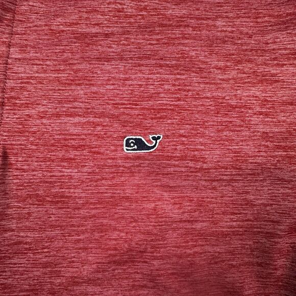Vineyard Vines Performance Polo Men L Red Stretch Golf Stretch Wicking SS - Picture 6 of 8
